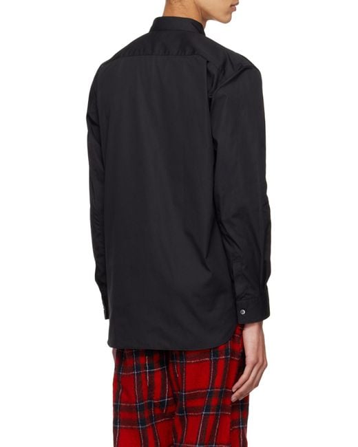 Comme des Garçons Blue Comme Des Garçons Shirt Long-Sleeved Buttoned Shirt for men