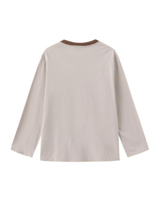 Marissa Chiara White Long-Sleeved T-Shirt