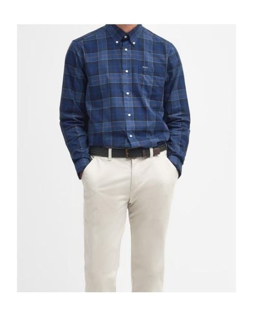 Barbour Blue Wetheram Shirt for men