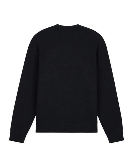 ARMANI EXCHANGE Black Long-Sleeve Crew-Neck Sweatshirt for men