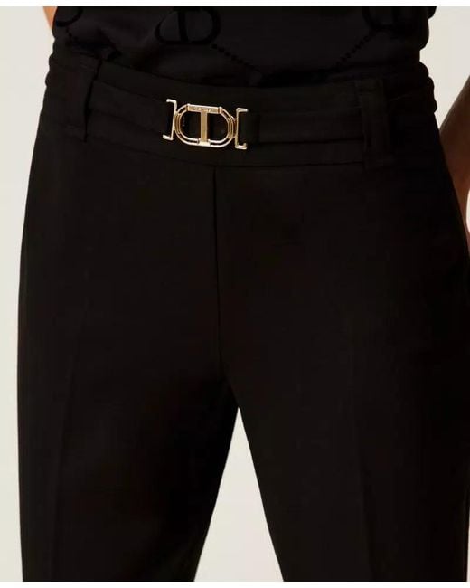 Twinset Black Knitted Trousers