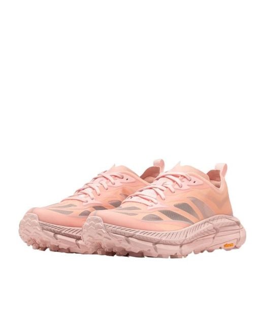 Hoka One One Pink Mafate Speed 4 Lite Lace-Up Sneakers for men