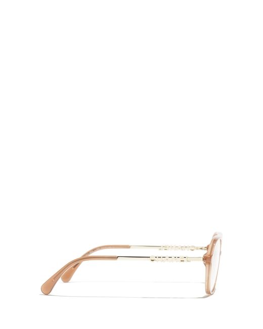 Chanel White Full Frame Glasses