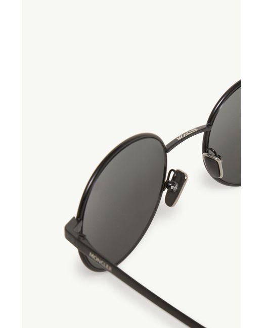 Moncler White Centro Oval Sunglasses for men