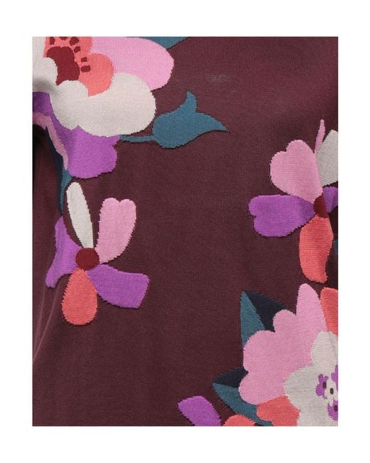 Dolce & Gabbana Pink Floral-Print Jumper