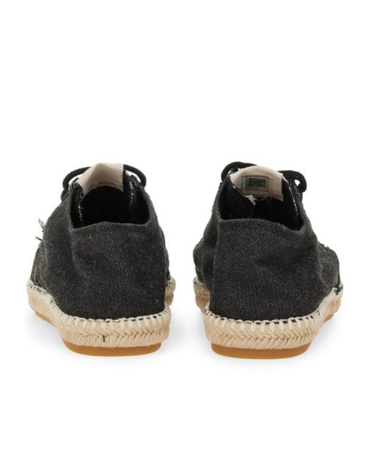 Autry Black Denim Lace-Up Sneakers