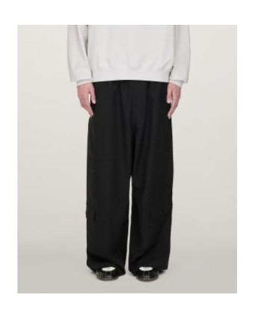 Y-3 Black Sport Uniform Straight Leg Trousers for men