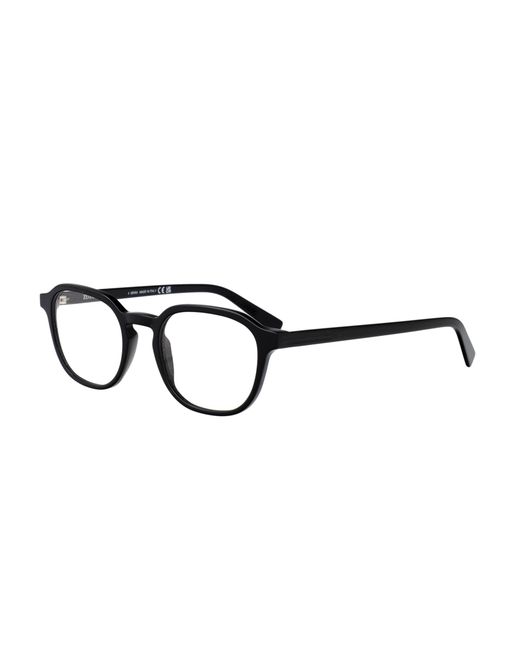 Zegna White Square Frame Glasses for men