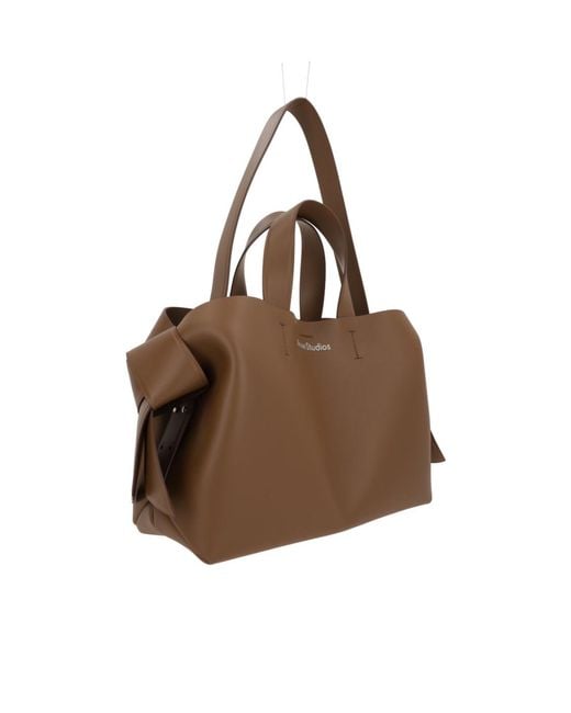 Acne Brown Musubi Midi Tote Bag