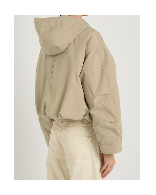 Moncler Natural Eucalyptus Padded Hooded Shell Jacket