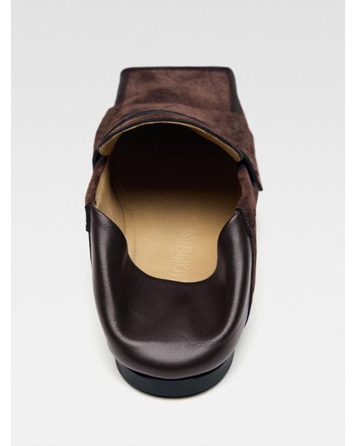 Jacquemus Brown Leather Boots Carre for men