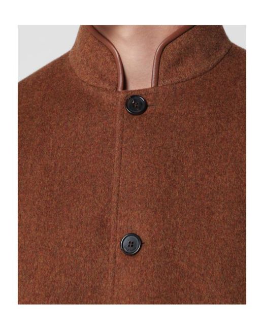 Loro Piana Brown Long-Sleeve Button-Up Jacket for men