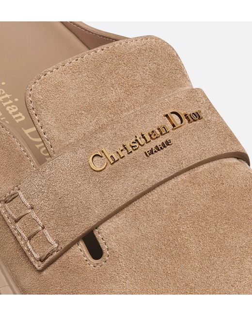 Dior Brown Christian Boy Slip-On Mules