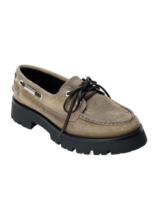 Alexander Wang Brown Carson Boat Loafers