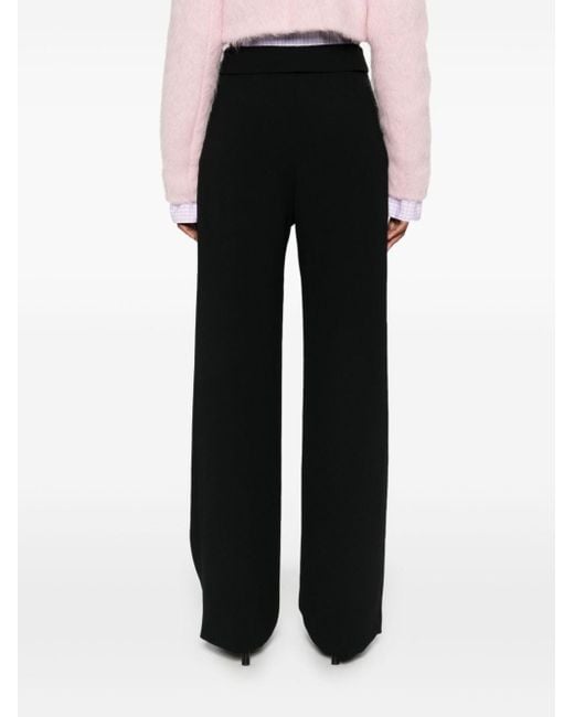 Dries Van Noten Black Elastic Waist Casual Pants