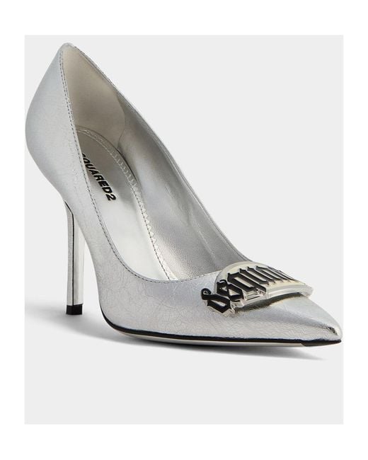 DSquared² White Gothic Pumps