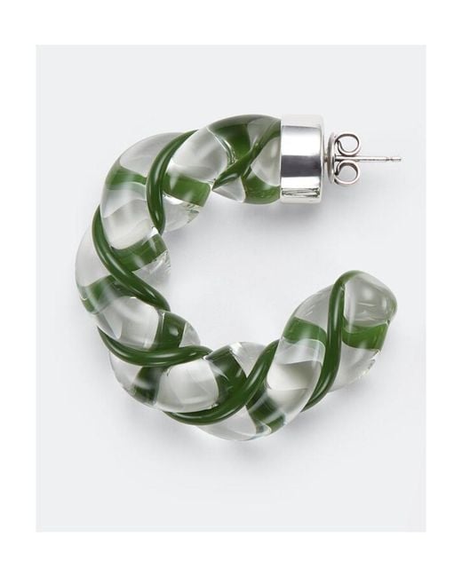 Bottega Veneta Multicolor Twist-Hoop Earrings