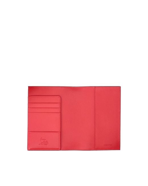 Christian Louboutin Gray Trifold Card Wallet for men