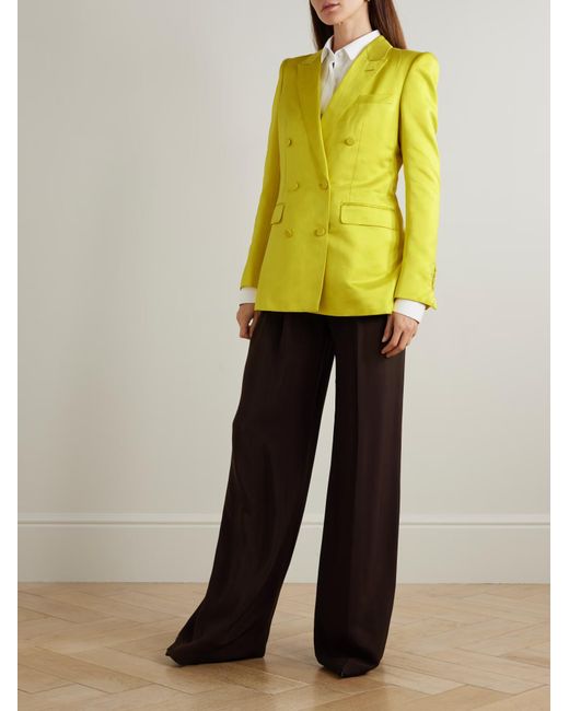 Tom Ford Yellow Double-Breasted Suit Jacket