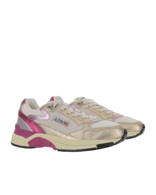 Autry Gray Hyperway Low-Top Sneakers