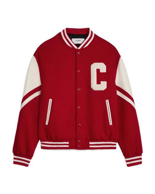Céline Red Jackson Teddy Jacket for men