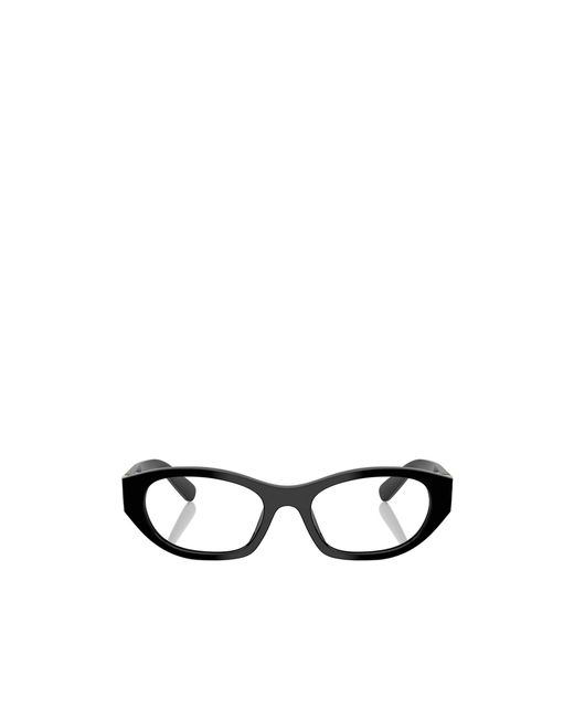 Miu Miu White Eyewear Oval-Frame Glasses
