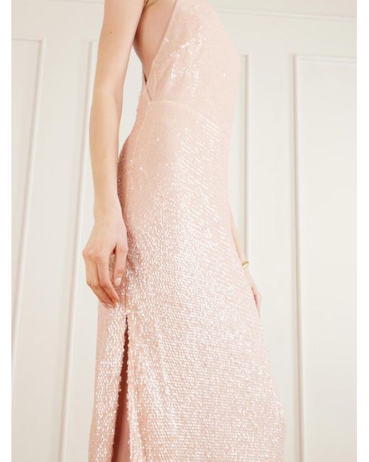 Staud White Bree Sequined Dress
