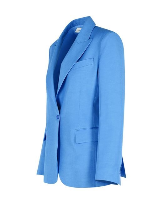 P.A.R.O.S.H. Blue P.A.R.O..H. Single-Breasted Tailored Blazer