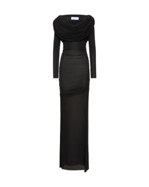 GIUSEPPE DI MORABITO Black Knitted Hoodie Dress
