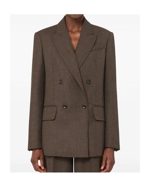 Max Mara Brown Long-Sleeve Blazer