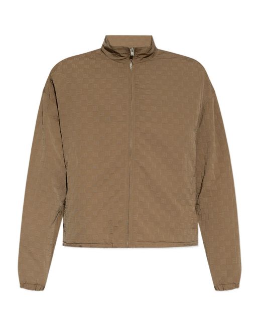 M I S B H V Natural Embossed Monogram Milano Jacket for men