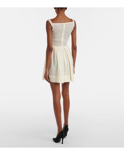 Vivienne Westwood Natural Sunday Cotton Minidress