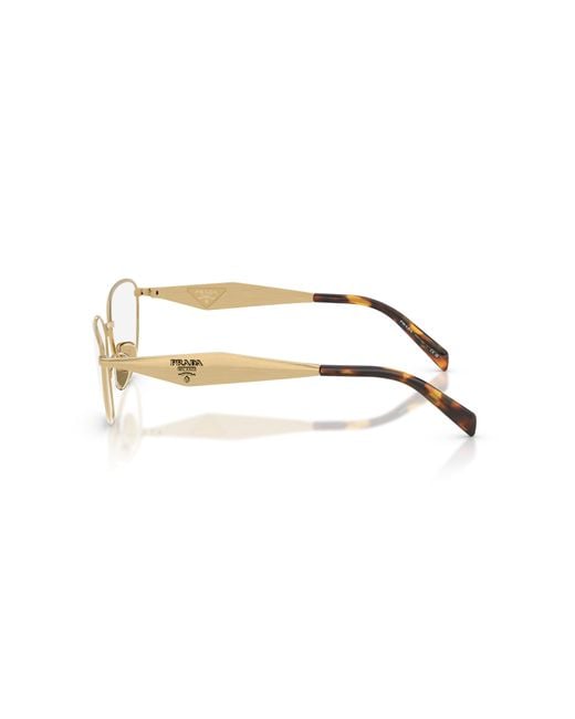 Prada Natural Eyewear Irregular Frame Glasses