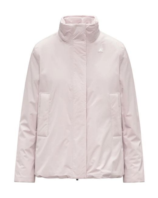 K-Way Pink Marlette Soft Touch Waterproof Jacket