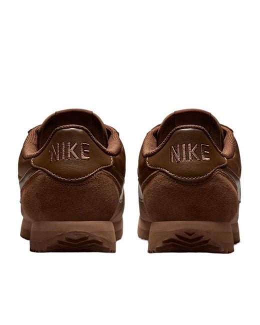 Nike Brown Cortez Lace-Up Sneakers