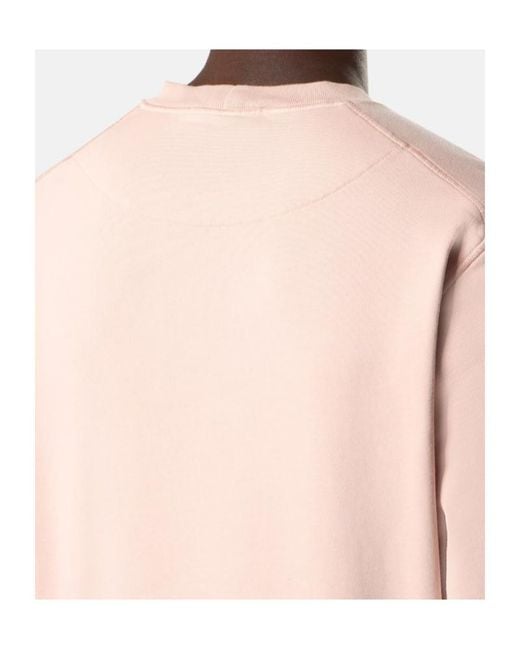 Stone Island Pink Regular -Fit Crewneck Sweatshirt With Raglan Sleeves for men