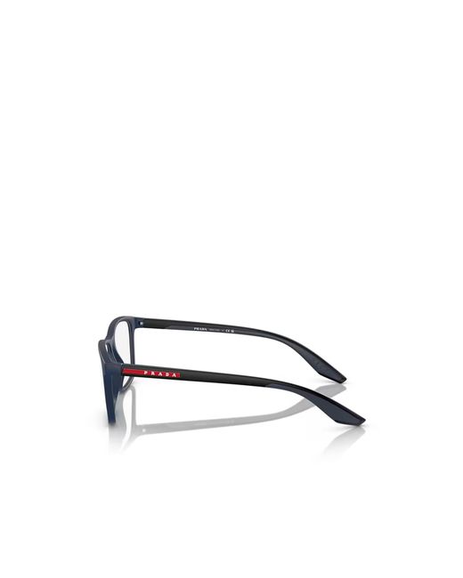 Prada Linea Rossa White Prada Eyewear Rectangular Frame Glasses for men