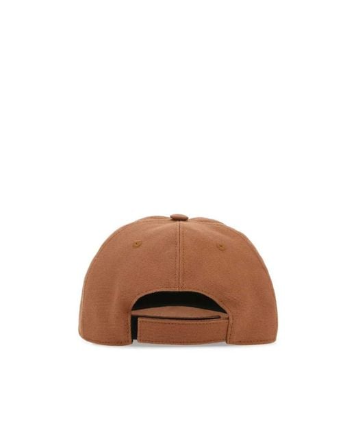 Stella McCartney Brown Logo Embroidered Baseball Cap