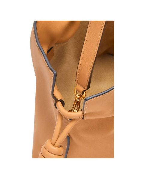 Loewe White Flamenco Medium Clutch Bag