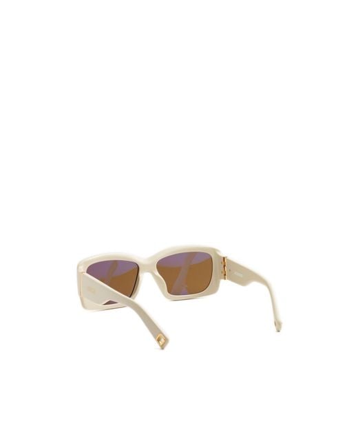 Jacquemus White Full Frame Sunglasses