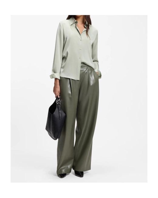 Boss Green Wide-Leg Pants