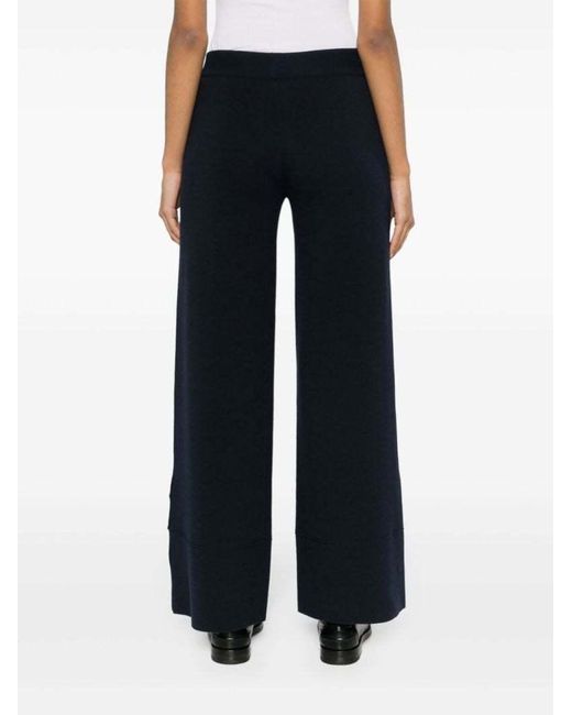 Gucci Blue Logo Embroidered Trousers