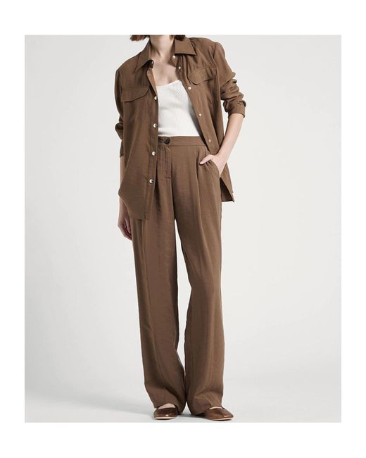 MAX&Co. Brown Long Sleeve Shirt