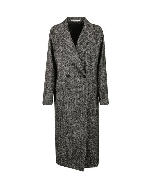 Tagliatore Gray Long-Sleeved Coat