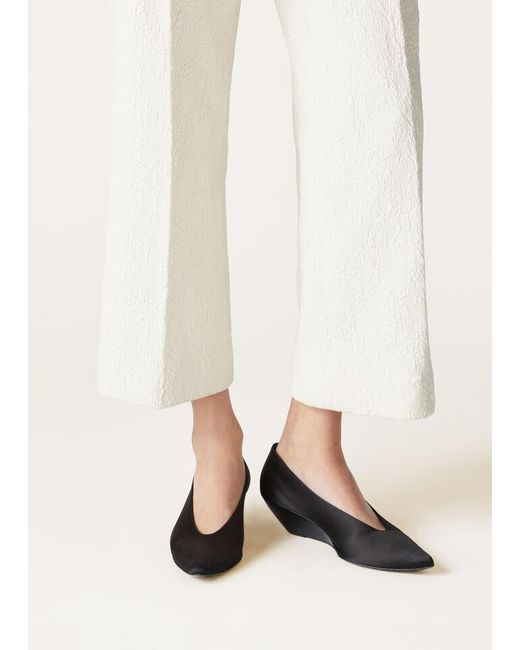 Loro Piana Black Viola Wedges High Heels
