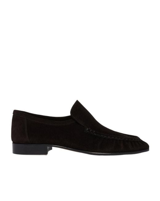 The Row Black Soft Mocassin Two Loafers