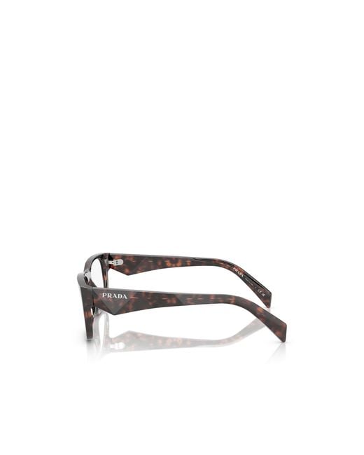 Prada White Eyewear Square Frame Glasses for men