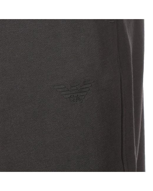 Emporio Armani Gray Logo Shorts for men