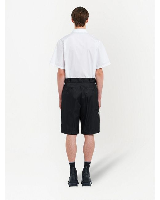 Prada Blue Knee-Length Tailored Shorts for men