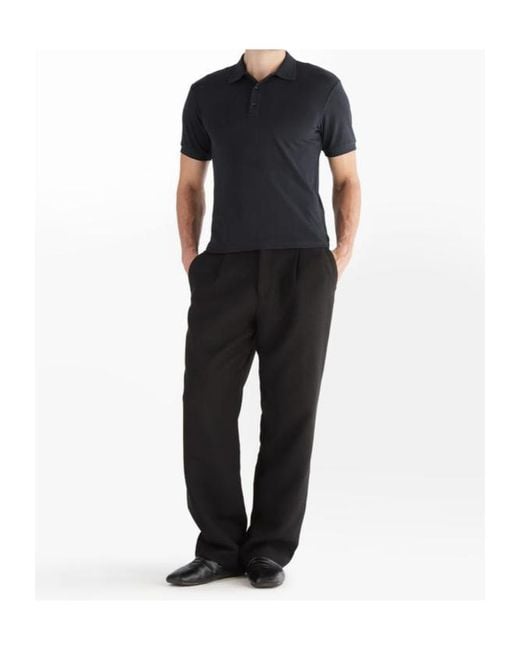 Rag & Bone Black Short-Sleeved Polo Shirt for men